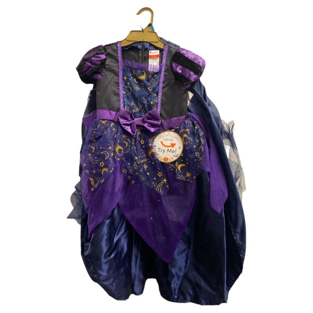 Witch - Member's Mark Girl's Light-Up Premium Witch Costume includes Dress & Wit